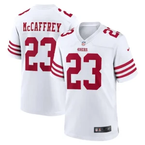 Christian mccaffrey san francisco 49ers nike game player jersey White