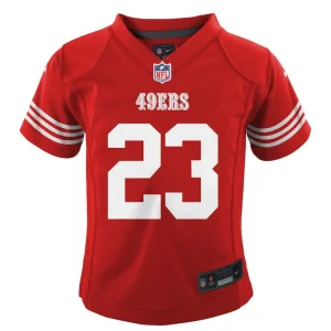 Christian mccaffrey san francisco 49ers nike infant team player game jersey Scarlet 18 MO