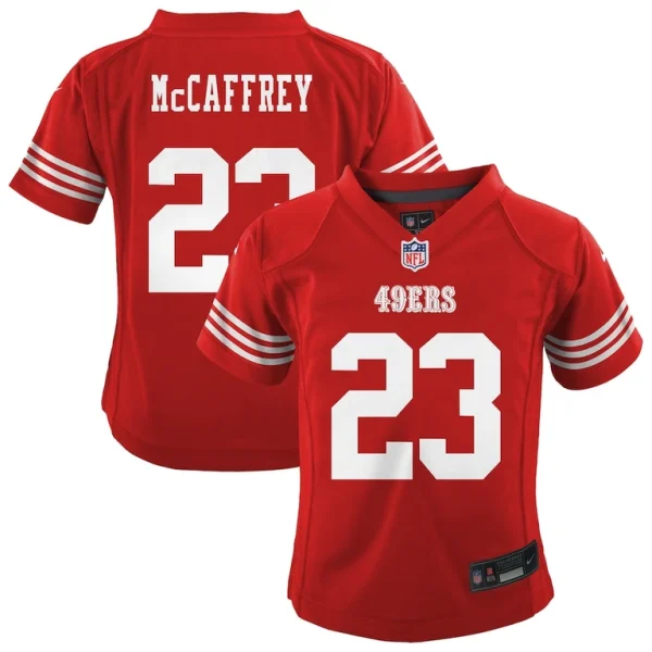 Christian mccaffrey san francisco 49ers nike infant team player game jersey Scarlet