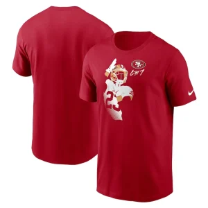Christian mccaffrey san francisco 49ers nike player graphic t shirt Scarlet