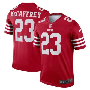 Christian mccaffrey san francisco 49ers nike team legend player performance top Scarlet