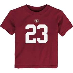 Christian mccaffrey san francisco 49ers nike toddler player name number t shirt Scarlet 3T