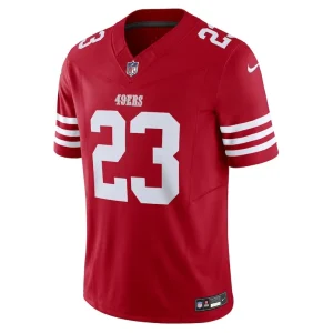 Christian mccaffrey san francisco 49ers nike vapor f.u.s.e. limited jersey Scarlet M