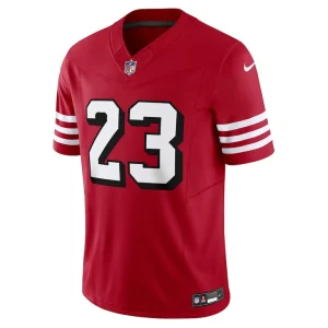 Christian mccaffrey san francisco 49ers nike vapor f.u.s.e. limited jersey Scarlet M