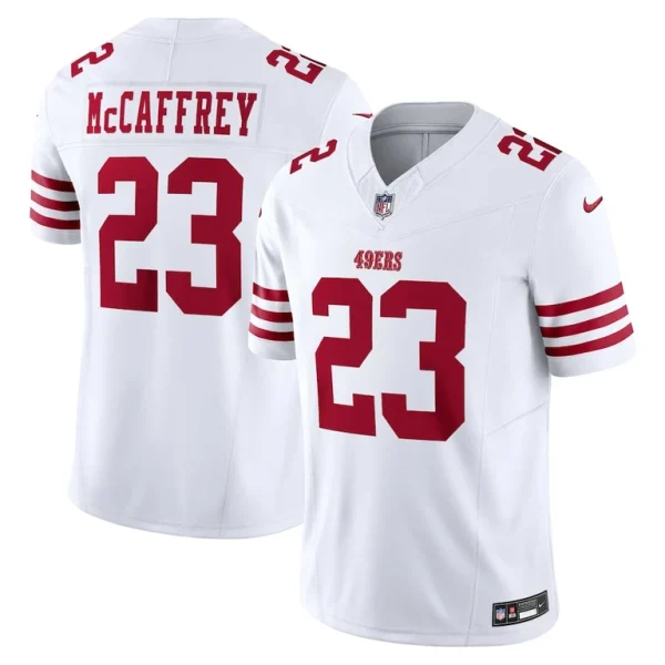 Christian mccaffrey san francisco 49ers nike vapor f.u.s.e. limited jersey White