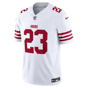 Christian mccaffrey san francisco 49ers nike vapor f.u.s.e. limited jersey White M