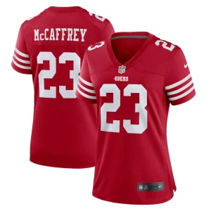Christian mccaffrey san francisco 49ers nike womens player jersey Scarlet