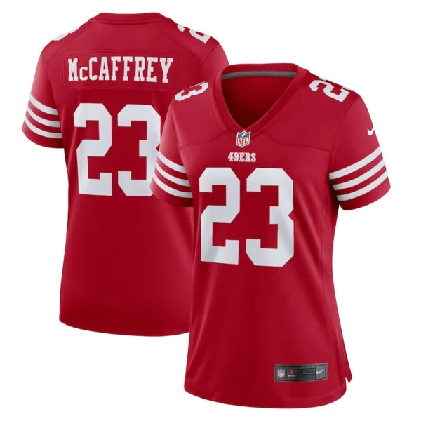 Christian mccaffrey san francisco 49ers nike womens player jersey Scarlet