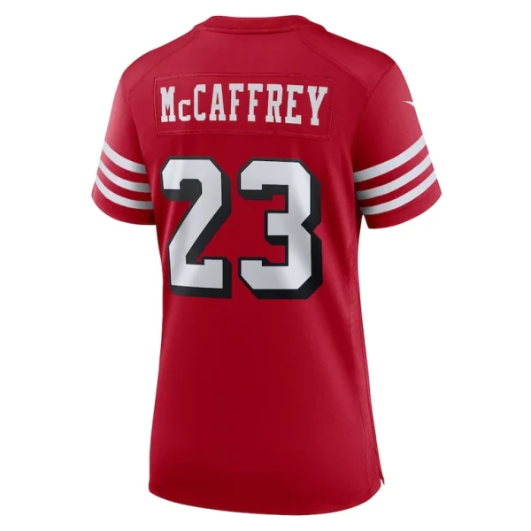 Christian mccaffrey san francisco 49ers nike womens player jersey Scarlet L