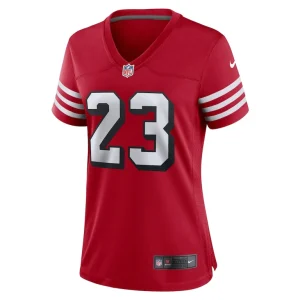 Christian mccaffrey san francisco 49ers nike womens player jersey Scarlet M