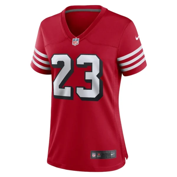 Christian mccaffrey san francisco 49ers nike womens player jersey Scarlet M