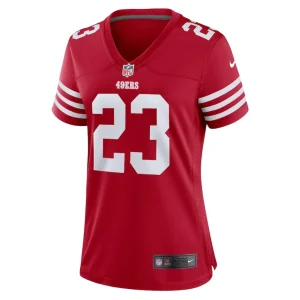 Christian mccaffrey san francisco 49ers nike womens player jersey Scarlet M