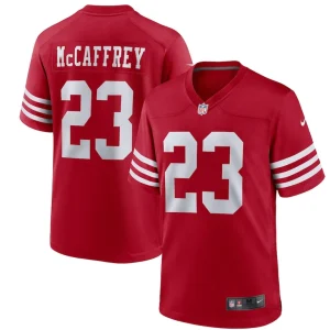 Christian mccaffrey san francisco 49ers nike youth game jersey Scarlet
