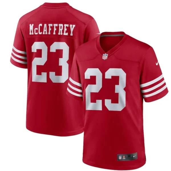 Christian mccaffrey san francisco 49ers nike youth game jersey Scarlet