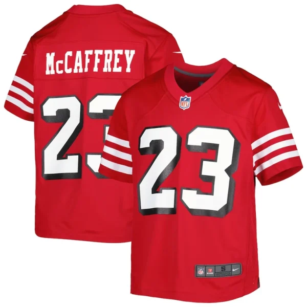 Christian mccaffrey san francisco 49ers nike youth game jersey Scarlet
