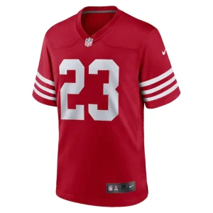 Christian mccaffrey san francisco 49ers nike youth game jersey Scarlet Yth M