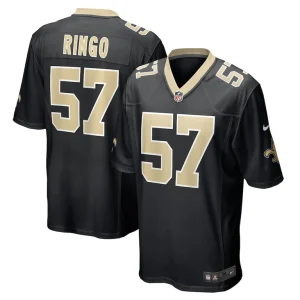Christian ringo new orleans saints nike game player jersey Black
