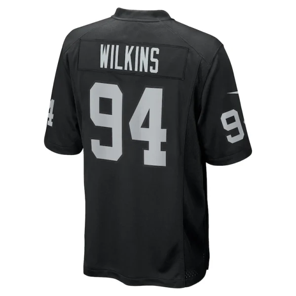 Christian wilkins las vegas raiders nike team game jersey Black L