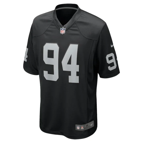 Christian wilkins las vegas raiders nike team game jersey Black M