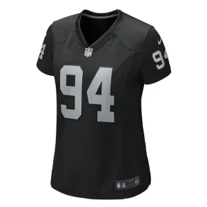Christian wilkins las vegas raiders nike womens game jersey Black M