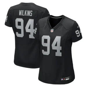 Christian wilkins las vegas raiders nike womens team game jersey Black