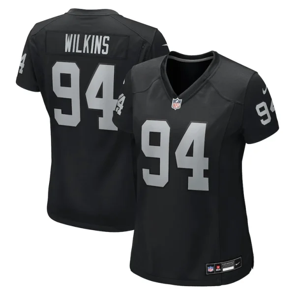 Christian wilkins las vegas raiders nike womens team game jersey Black