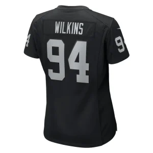 Christian wilkins las vegas raiders nike womens team game jersey Black L