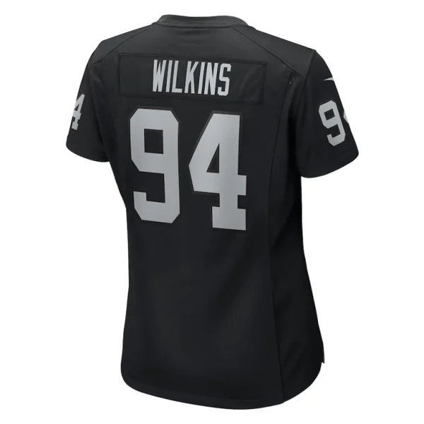 Christian wilkins las vegas raiders nike womens team game jersey Black L