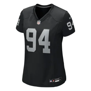 Christian wilkins las vegas raiders nike womens team game jersey Black M