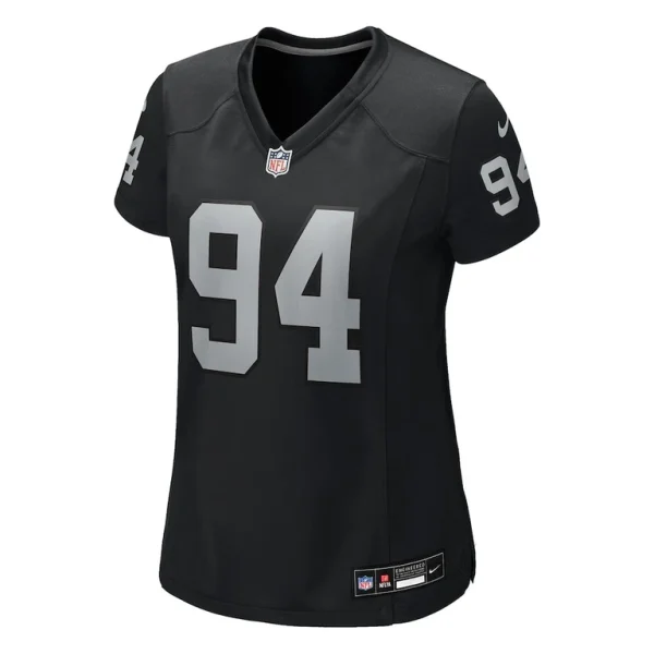 Christian wilkins las vegas raiders nike womens team game jersey Black M