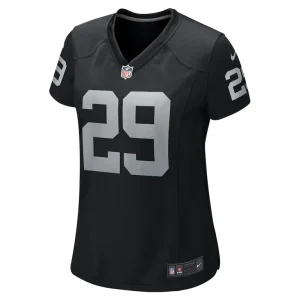 Christopher smith ii las vegas raiders nike womens team game jersey Black M