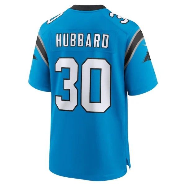 Chuba hubbard carolina panthers nike alternate game jersey Blue L