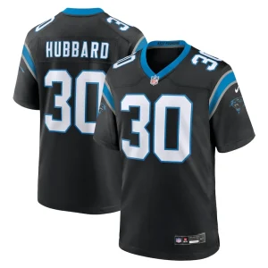 Chuba hubbard carolina panthers nike team game jersey Black