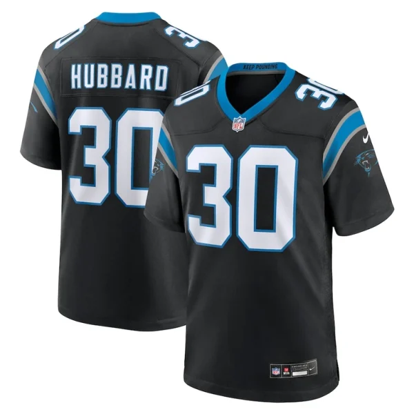 Chuba hubbard carolina panthers nike team game jersey Black