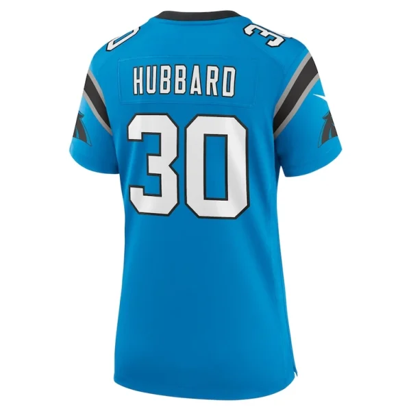 Chuba hubbard carolina panthers nike womens alternate game jersey Blue L