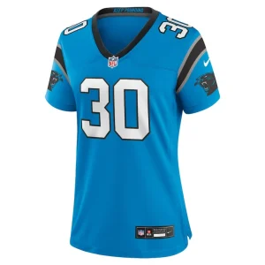 Chuba hubbard carolina panthers nike womens alternate game jersey Blue M
