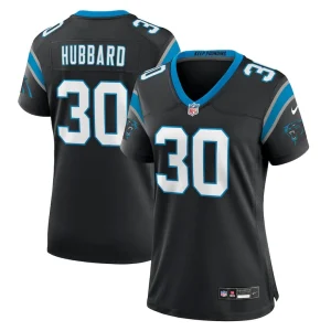 Chuba hubbard carolina panthers nike womens team game jersey Black
