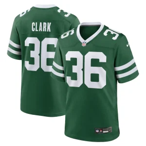 Chuck clark new york jets nike team game jersey Legacy green