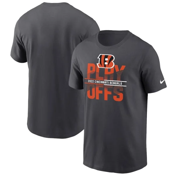 Cincinnati bengals nike 2022 nfl playoffs iconic t shirt anthracite Multi