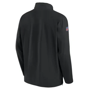 Cincinnati bengals nike 2023 sideline coach half zip hoodie jacket Black L