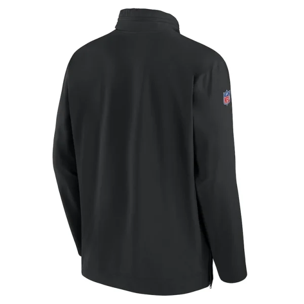 Cincinnati bengals nike 2023 sideline coach half zip hoodie jacket Black L
