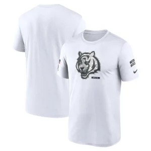 Cincinnati bengals nike 2024 salute to service legend performance t shirt White