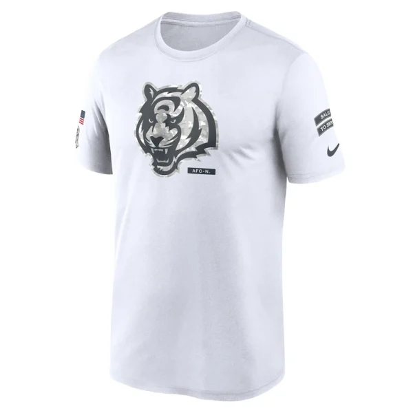 Cincinnati bengals nike 2024 salute to service legend performance t shirt White M