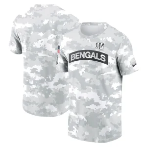 Cincinnati bengals nike 2024 salute to service performance t shirt Arctic camo