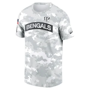 Cincinnati bengals nike 2024 salute to service performance t shirt Arctic camo M