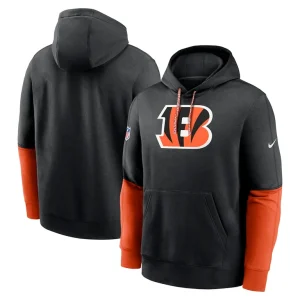 Cincinnati bengals nike 2024 sideline club pullover hoodie Black