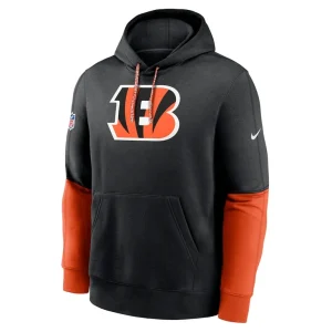 Cincinnati bengals nike 2024 sideline club pullover hoodie Black M