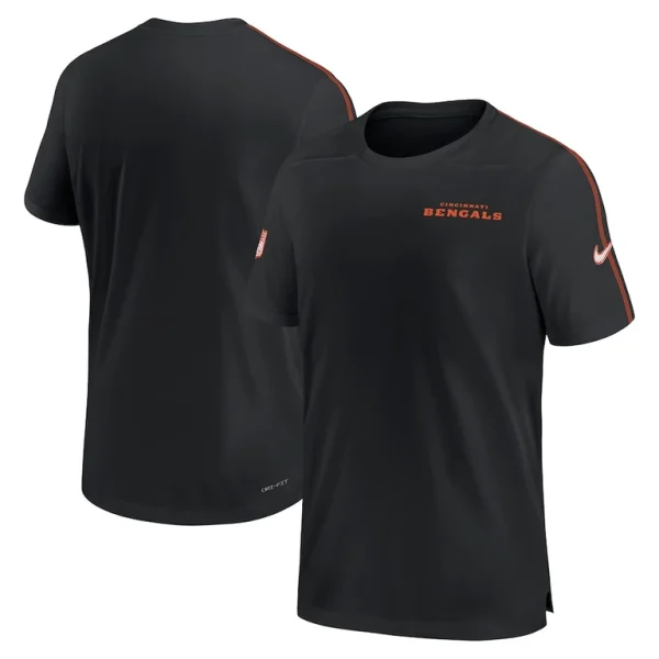 Cincinnati bengals nike 2024 sideline coach uv performance t shirt Black