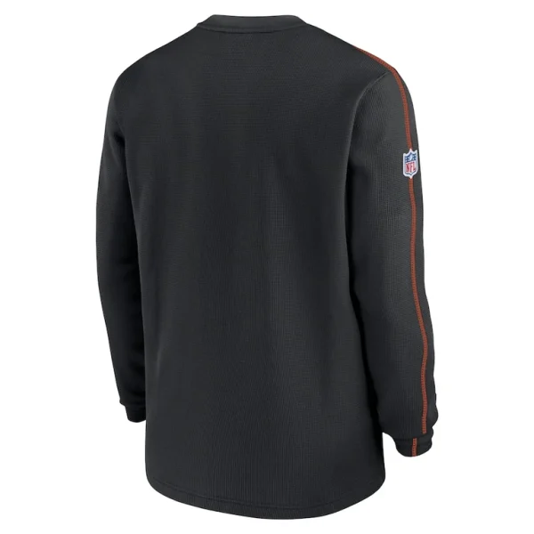 Cincinnati bengals nike 2024 sideline coaches long sleeve top Black L
