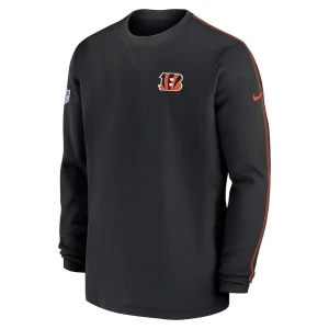 Cincinnati bengals nike 2024 sideline coaches long sleeve top Black M